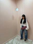 Jeans ballon dark denim