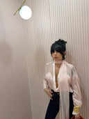 Camicia +top chiffon rosa chiaro