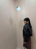 Bomber biker ecopelle
