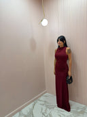 Maxi dress soraya Bordeux