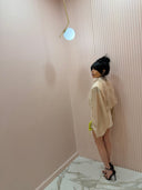 Camicia velata con spallina nude