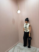 Pantalone con riprese nero