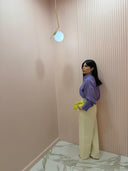 Camicia Victor spallina viola