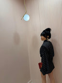 Dress chemisier pois nero