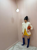 Blazer mood Zar* gessato crema