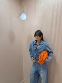 Salopette denim machine