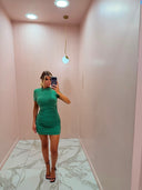 Mini dress verde smeraldo