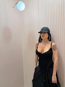 Top bustino nero