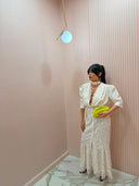 Dress Ginevra fiori bianco