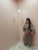 Coordinato tuta beige