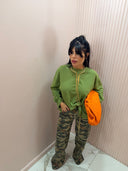 T-shirt long sleeve verde