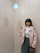 Giubbino biker City pink