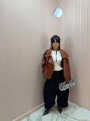 Pantalone ballon 7/8 nero