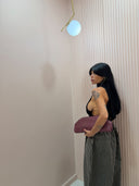 Body collo alto scollato nero