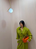 Dress a portafoglio verde