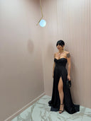 Dress Rachel satin black