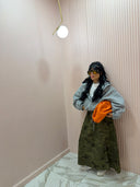 Felpa grigia oversize