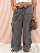 Jeans old school risvolto in vita