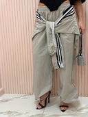 Pantalone cargo compreso di cinta