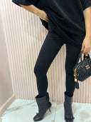 Leggings ghetto felpato nero