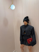 Dress chemisier pois nero