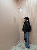Biker bomber ecopelle black