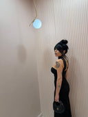 Dress con dettaglio al collo black
