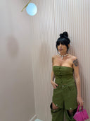 Coordinato denim verde by Lumina