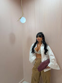 Camicia manica kimono bianca