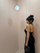 Dress con spacco black
