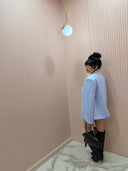 Blazer mood Zar* gessato cielo