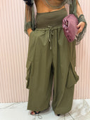 Pantalone cargo Freddy verde