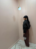 Bomber biker ecopelle