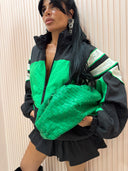 Borsa verde morbida mood bottega