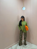 T-shirt long sleeve verde