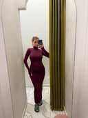 Dress lungo bordeaux