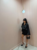 Mini dress/tutina kimono nero