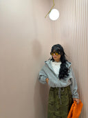 Felpa grigia oversize