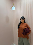 Maxi t-shirt arancio