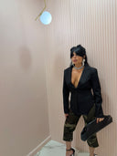 Blazer bustino black