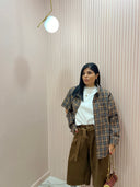 Camicia quadri grigia