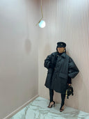 Piumino oversize black