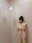 Jumpsuit Safari cipria
