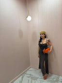 Dress Belen marrone
