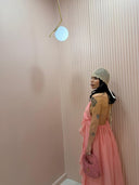 Dress Rouches rosa