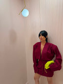 Dress Madame in lino fucsia