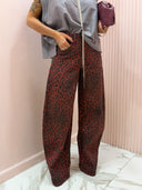 Jeans animalier rosso