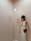 Dress satin pois