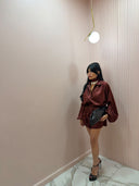 Mini dress/tutina kimono bordeaux