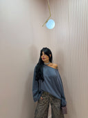 Shirt long sleeve over piombo